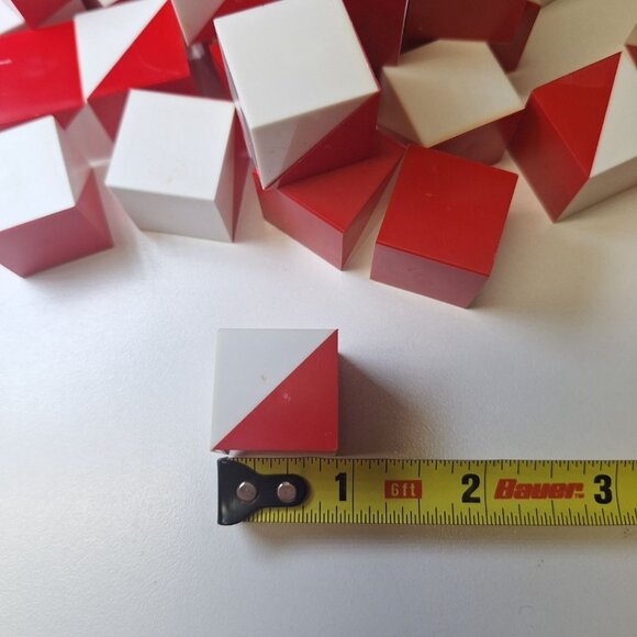 Trac 4 Replacement Blocks Angle Vintage Game Speed Memory Matching Patterns - Picture 3 of 4